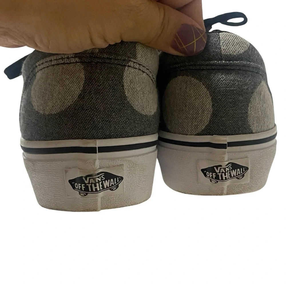 VANS Fuzzy Dot Polka Dot Doheny Platform Sneakers
